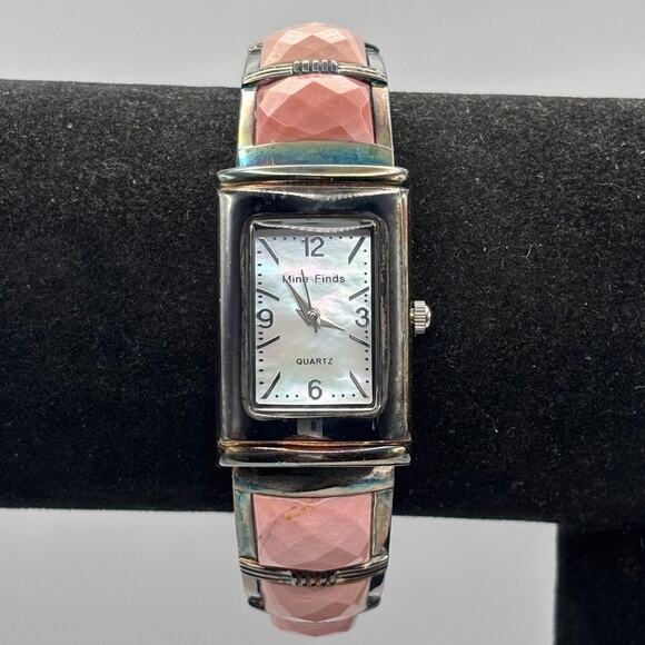 Retro Silver & Pink Watch - Picture 2 of 3